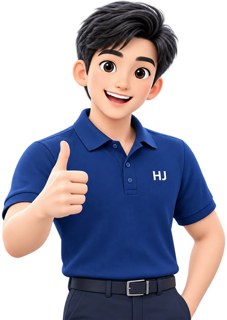 พนักงาน HJ-RENTAL ยกนิ้วโป้ง